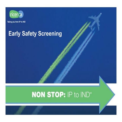 Ricerca Early Safety Assays