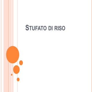 Ricetta   stufato di riso