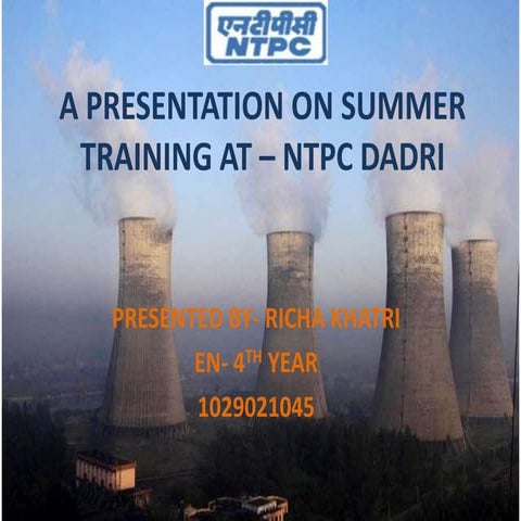 thermal power plant at NTPC