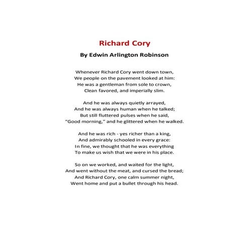 Richard Cory