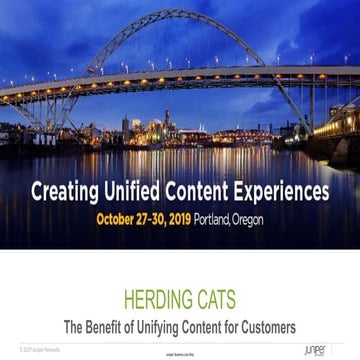 "Herding the Cats": Benefits of Unifying Content for Customers | Richard Hendricks and Fawn Damitio