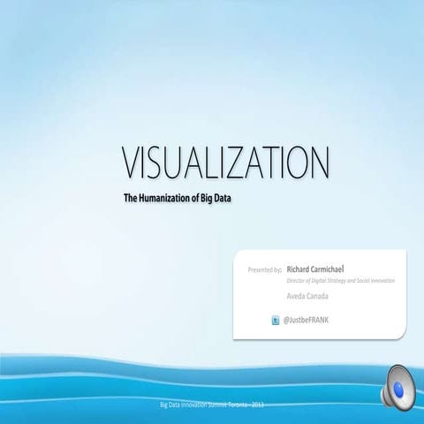 Vizualization, The Humanization of Big Data, Aveda Canada