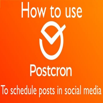 How to Use Postcron_Social Media Wizard_RichardBasilio