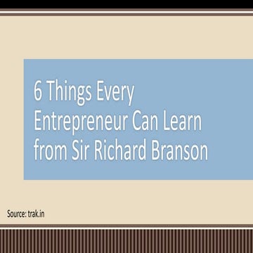 Richard branson learning