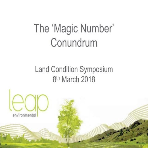 The ‘Magic Number’ Conundrum - Joint presentation | PDF