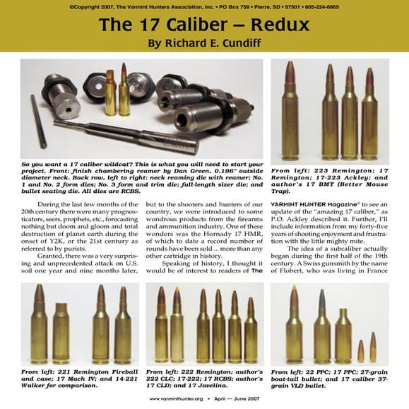 Richard cundiff 17 caliber redux | PDF
