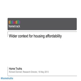 Home Truths: Wider context for hous...