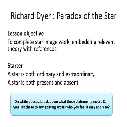 Richard Dyer - Paradox of the Star