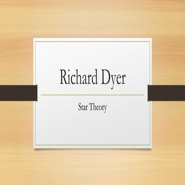 Richard dyers star theory