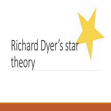 Richard dyer’s star theory