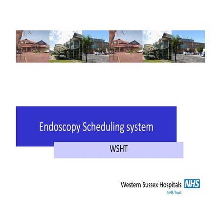Endoscopy - building an electronic booking system