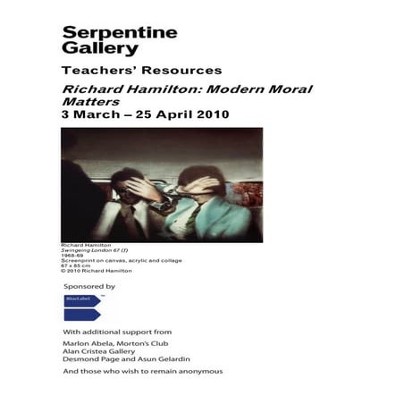 Richard Hamilton Resource-Serpentine Gallery
