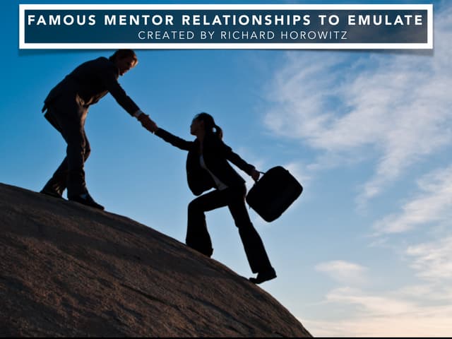 Richard Horowitz: Famous Mentor Relationships