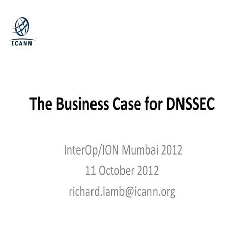 ION Mumbai - Richard Lamb: Why DNSSEC?
