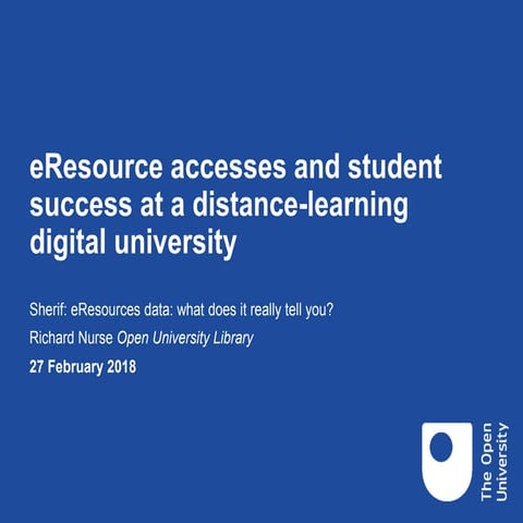 Understanding the link between eResource accesses and student success at a di...