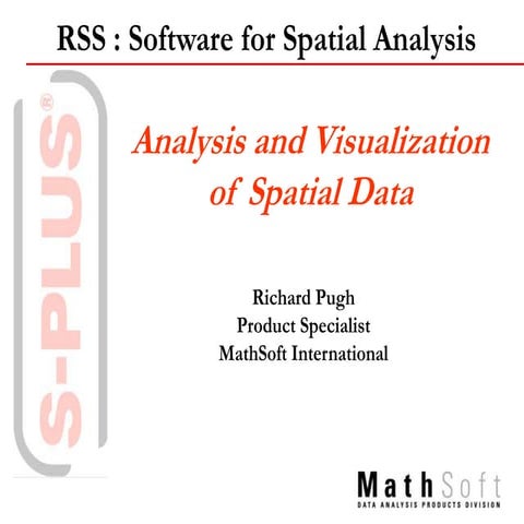 Spatial analysis and Analysis Tools | PDF