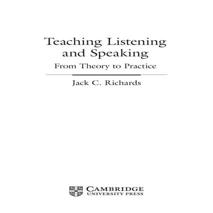 Richards teaching-listening-speaking[1]
