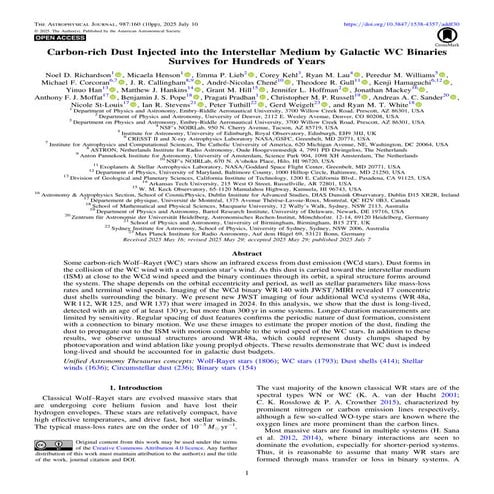 Carbon-richDustInjectedintotheInterstellarMediumbyGalacticWCBinaries Survives...