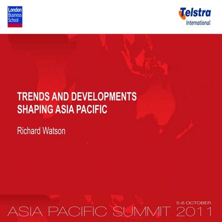 Richard Watson at the Asia Pacific Summit 2011