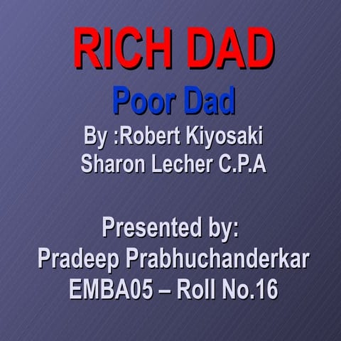 Rich Dad Poor Dad