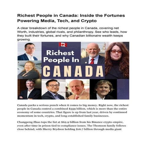 Wealth-X - The Tech Billionaire | PDF