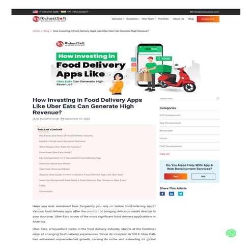 Maximizing Returns: Strategies for Food Delivery App Investments