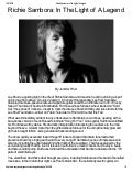 Richie Sambora: In the Light of A Legend