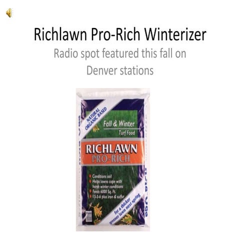 Richlawn Pro Rich Winterizer | PPTX