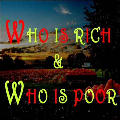 Rich poor 1