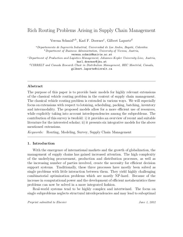 Rich routing problems arising in supply chain management (2012)