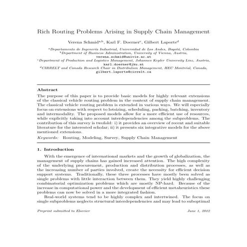 Material Handling, Distribution and Routing | PPTX