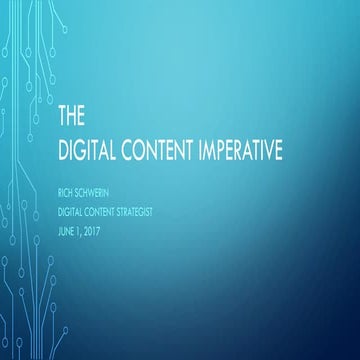 The Digital Content Imperative