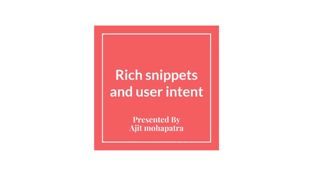 Rich snippets in search engine optimization