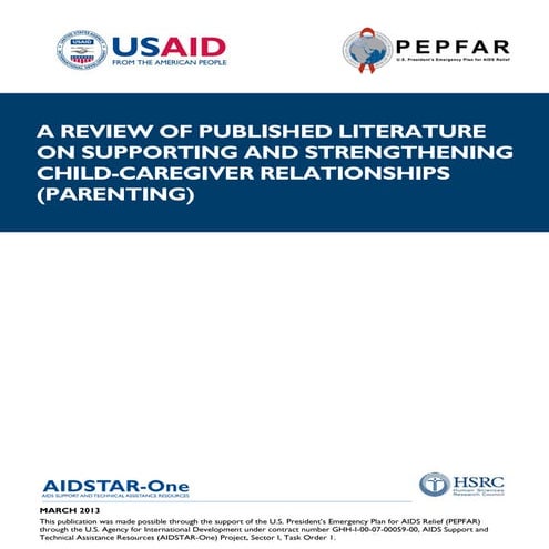 Richter  naicker 2013 strengthening parenting aid star one