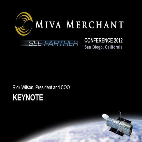 Rick Wilson Keynote Miva Merchant Conference 2012