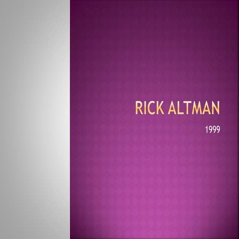 Rick altman