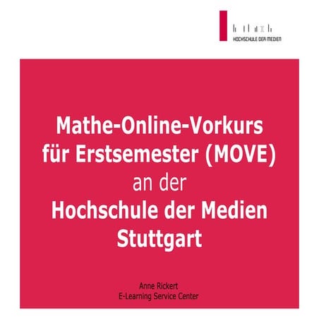 Podium Mathe-Online 2: Folien Anne Rickert