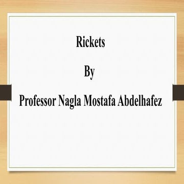 Rickets | PPT