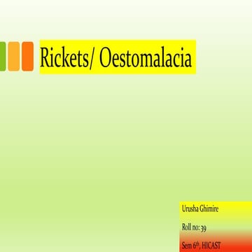 Rickets/ Oestomalacia Pathology