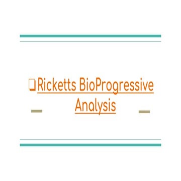 Ricketts analysis