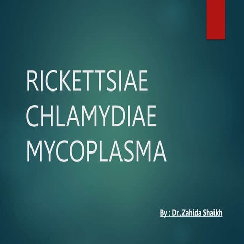 Rickettsia, Chlamydia ,Mycoplasma.pptx