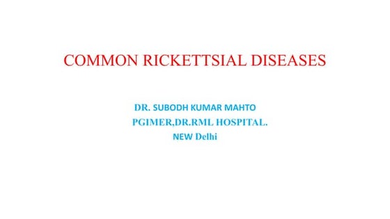 Rickettsia | PPT