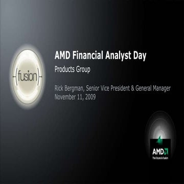 AMD Financial Analyst Day