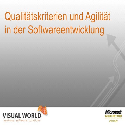 Agilität und Qualitätskriterien in der Softwareentwicklung