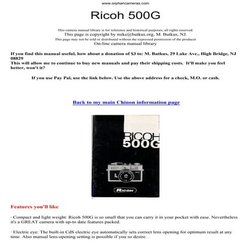 Ricoh 500 g