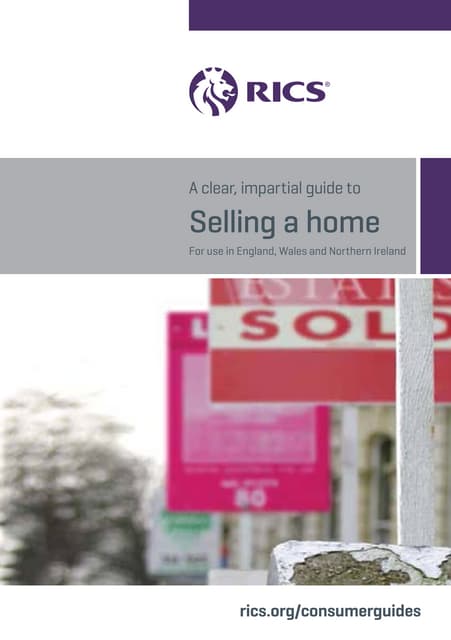RICS Home Survey Guide | PDF | Home Financing | Personal Debt