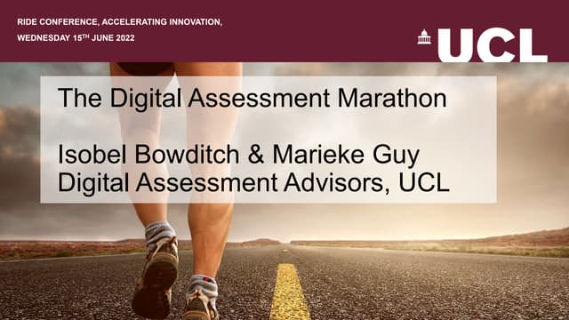 The Digital Assessment Marathon 
