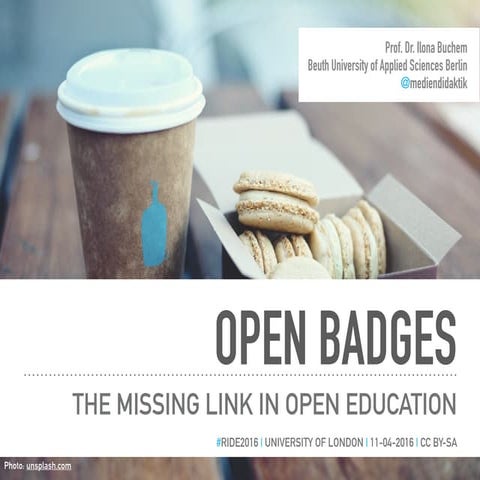 OPEN BADGES – THE MISSING LINK IN OPEN EDUCATION