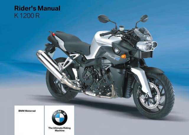 Rider S Manual K 1200 R 2008