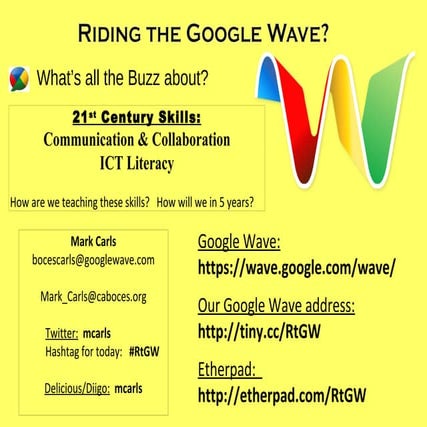 Ridingthe Google Wave